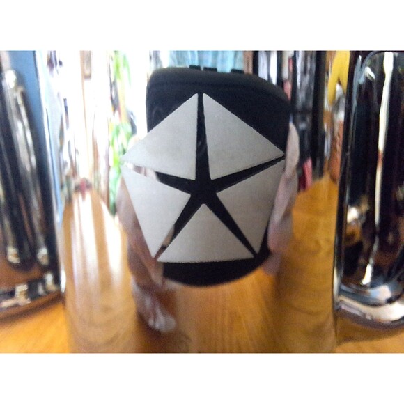 Set Of 4 Rare VTG Chrysler Logo Etched Mirrored Glass Beer Mug Car Memorabilia - Picture 3 of 4